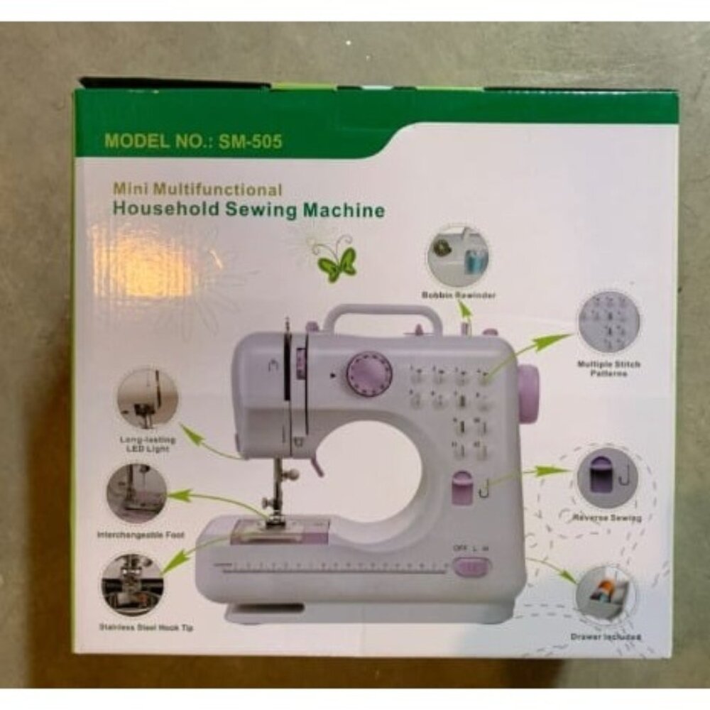 New Sewing Machine for Beginners, Electric Mini Portable, 12 Built-in Stitches